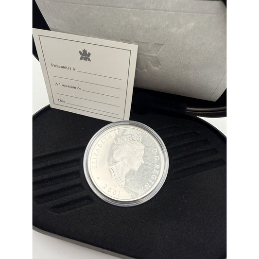 2001 Canada $20 Scotia Locomotive Hologram Coin - back