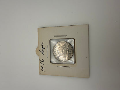 1946 Canada five-cent King George VI beaver nickel