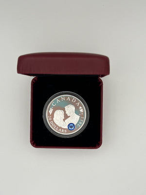 2011 Canada $20 Fine Silver Coin – The Royal Wedding: Prince William & Catherine Middleton (Swarovski Crystal)