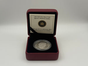 2012 Canada $20 Fine Silver Coin – The Queen's Diamond Jubilee (Ultra High Relief Portrait)