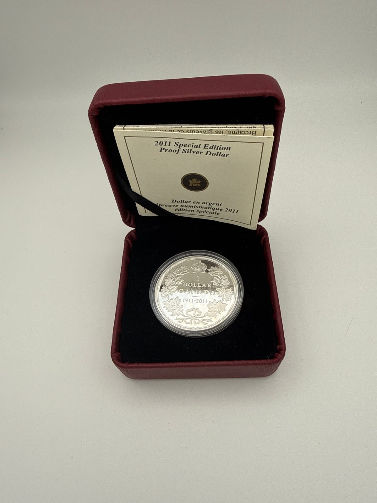 2011 Canada special edition proof sterling silver dollar, 100th anniversary of the 1911 silver dollar (view 2)