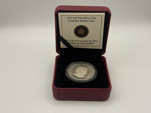 2013 Canada $10 Fine Silver Coin – Canadian Summer Fun
