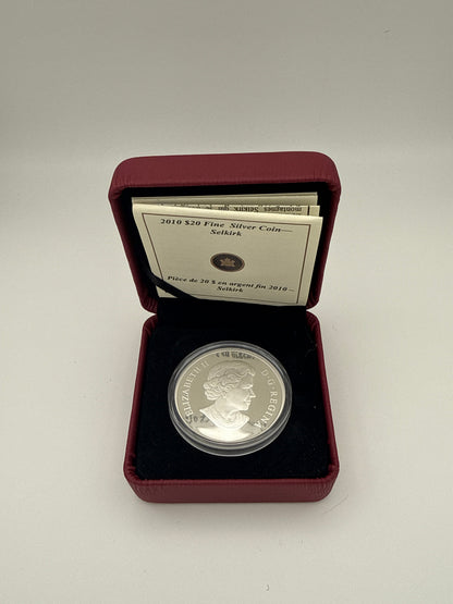 2010 Canada $20 Great Canadian Locomotives Selkirk Locomotive 1 oz silver proof coin (view 3)