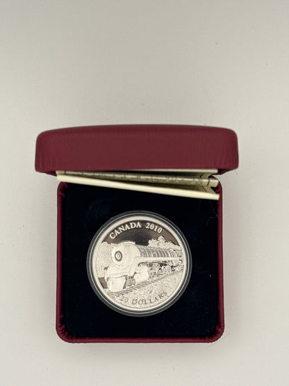 2010 Canada $20 Great Canadian Locomotives Selkirk Locomotive 1 oz silver proof coin (view 2)