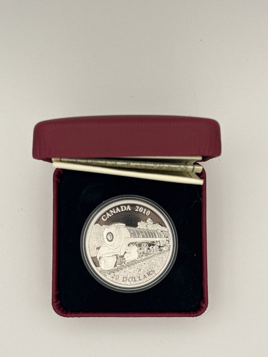 2010 Canada $20 Great Canadian Locomotives Selkirk Locomotive 1 oz silver proof coin (view 2)