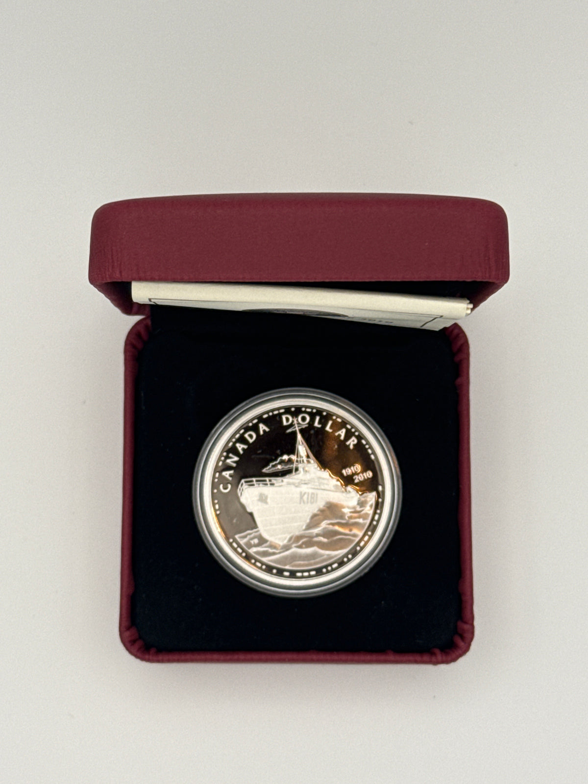 2010 Canada $1 Royal Canadian Navy 100th Anniversary sterling silver dollar (view 3)