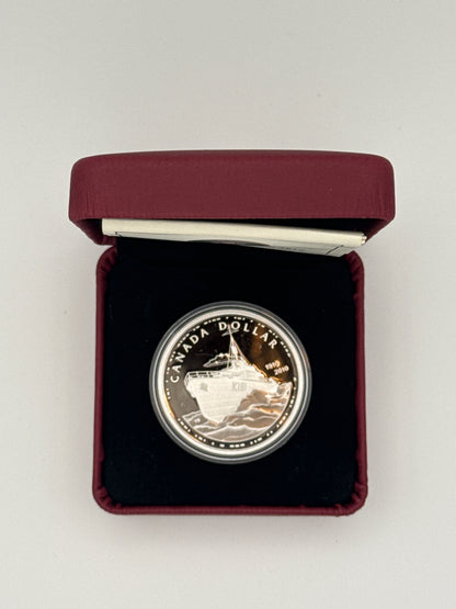2010 Canada $1 Royal Canadian Navy 100th Anniversary sterling silver dollar (view 3)
