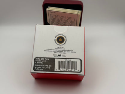 2013 Canada $10 fine silver Caribou coin, O Canada series (view 4)