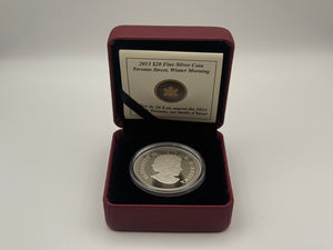 2013 Canada $20 Fine Silver Coin – Toronto Street, Winter Morning (Group of Seven, Lawren S. Harris)