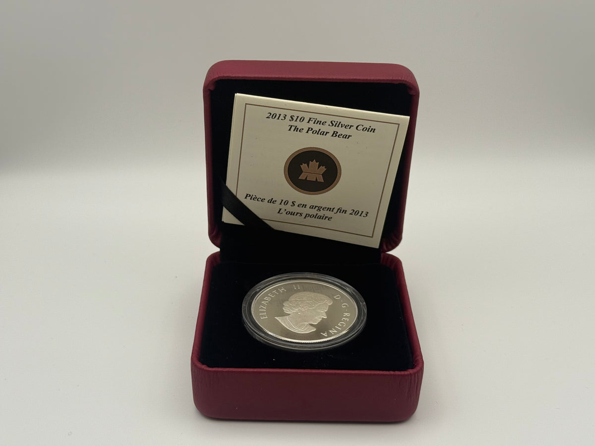 2013 Canada $10 fine silver Polar Bear coin, O Canada series