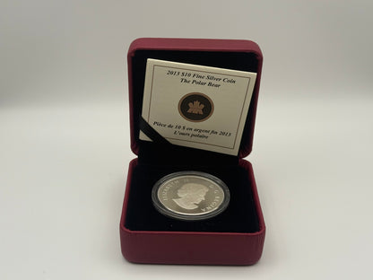 2013 Canada $10 fine silver Polar Bear coin, O Canada series