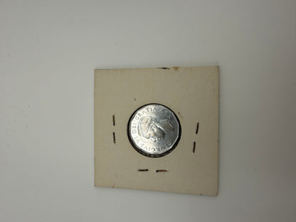 1951 Canada five-cent King George VI beaver nickel, uncirculated (view 2)