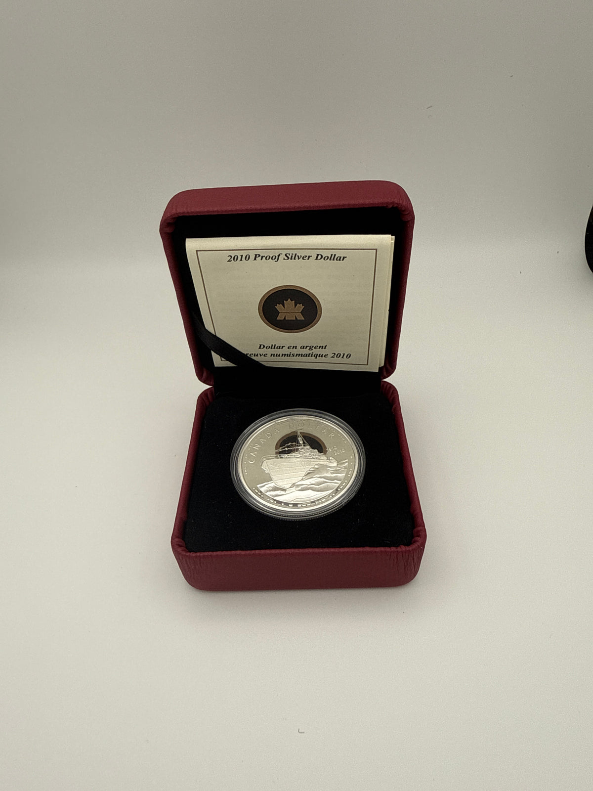 2010 Canada $1 Royal Canadian Navy 100th Anniversary sterling silver dollar (view 2)