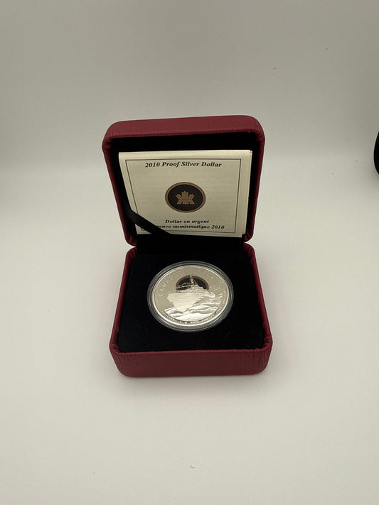 2010 Canada $1 Royal Canadian Navy 100th Anniversary sterling silver dollar (view 2)