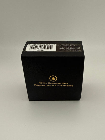 2011 Maple Leaf Forever silver coin packaging