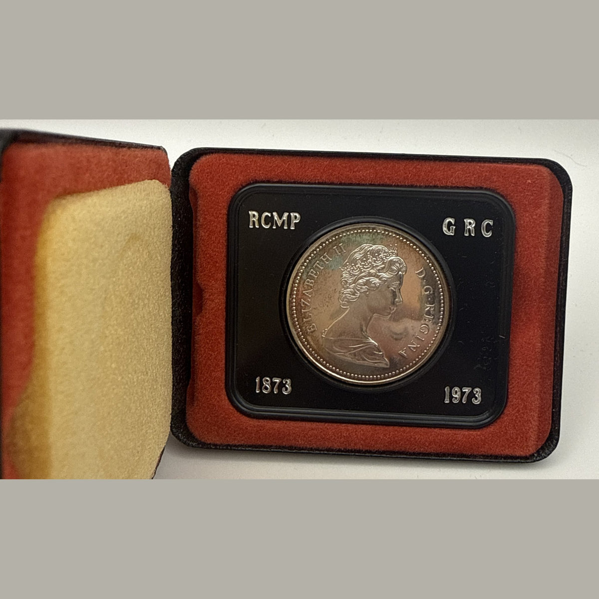 1973 Canada $1 RCMP Centennial silver dollar - front