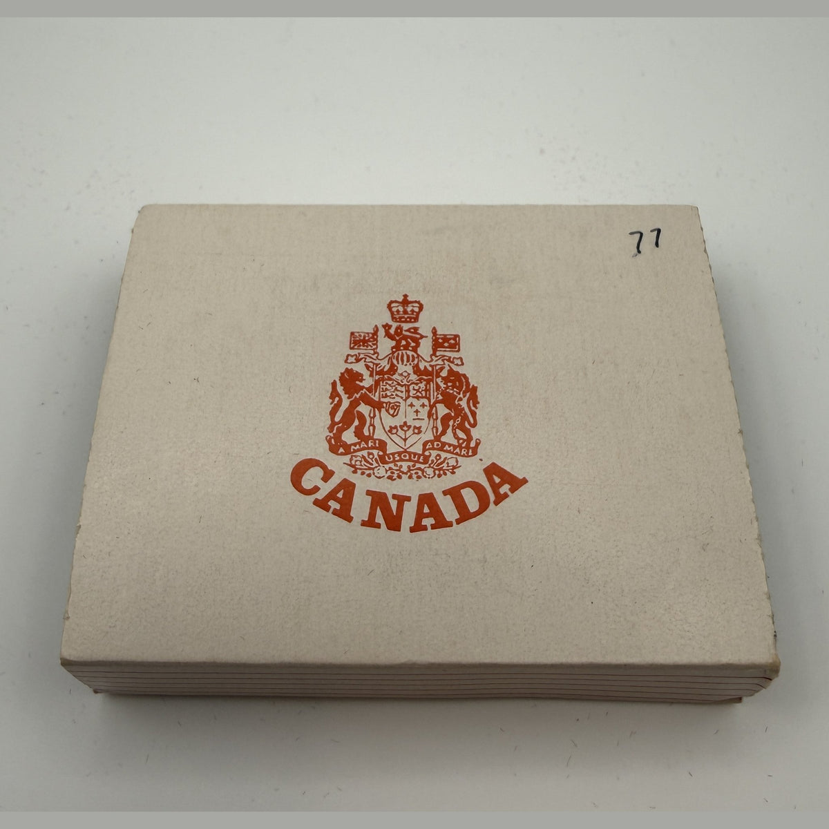 1977 Canada $1 Silver Jubilee silver dollar (Case + box + inspection slip) - packaging