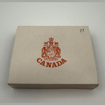 1977 Canada $1 Silver Jubilee silver dollar (Case + box + inspection slip) - packaging