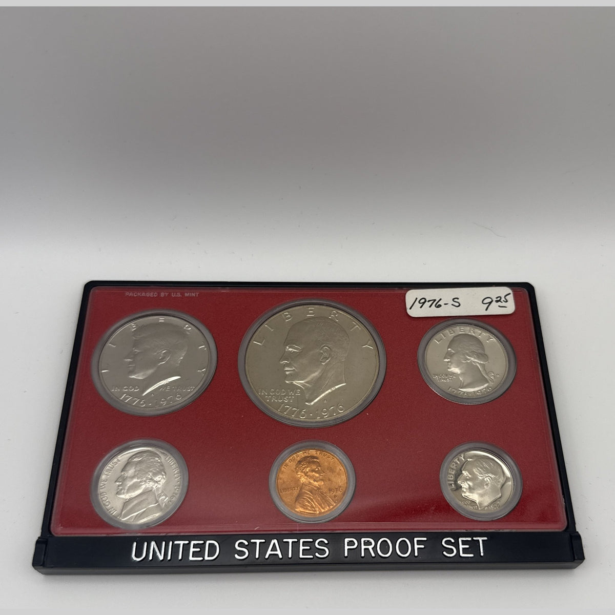 1976-S U.S. six-coin proof set with Bicentennial quarter, half dollar and dollar (view 2)