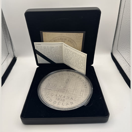 2024 Canada $1 5 oz fine silver coin, Emanuel Hahn's original Parliament sketch, antique finish