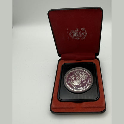 1974 Canada $1 Winnipeg Centennial silver dollar (Case only – #2) - back