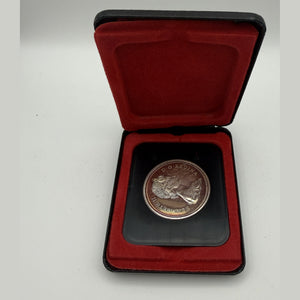 1971 Canada $1 British Columbia Centennial Silver Dollar — Specimen, Cased, Toned