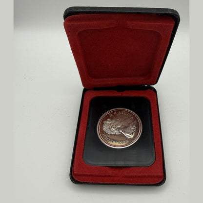 1971 Canada $1 British Columbia Centennial silver dollar, toned (Case only) - front