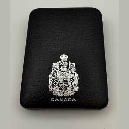 1971 Canada $1 British Columbia Centennial silver dollar, toned (Case only) - packaging