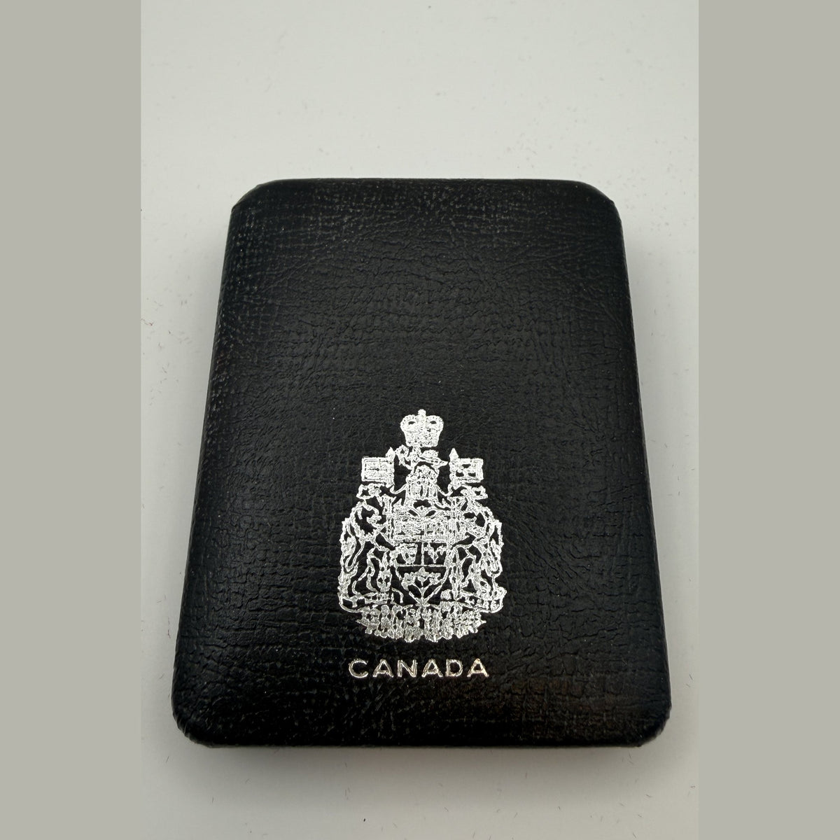 1972 Canada $1 Voyageur silver dollar, toned - packaging