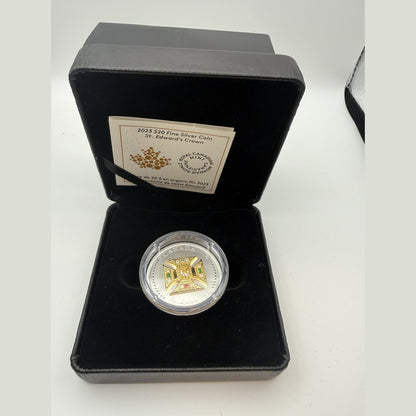 2023 Canada $20 St. Edward's Crown 1 oz fine silver coin - back