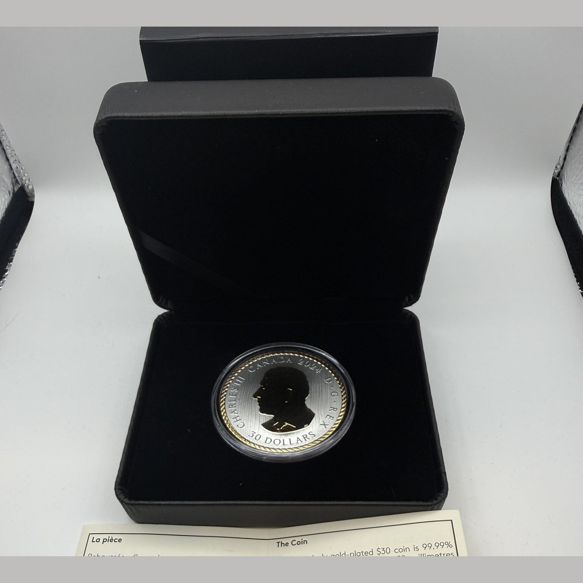 2024 Canada $30 The Hunter 2 oz fine silver coin - detail