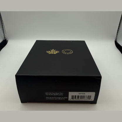 2024 Canada $30 The Hunter 2 oz fine silver coin - packaging
