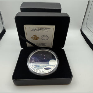 2023 Canada $50 5 oz Fine Silver Proof – Pingualuit Crater: Crystal Eye of Nunavik (Glow-in-the-Dark)