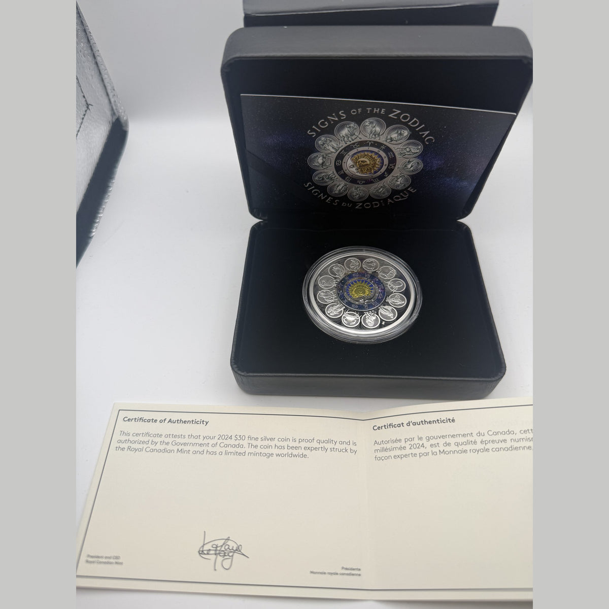 2024 Signs of the Zodiac 2 oz silver coin #1 – back