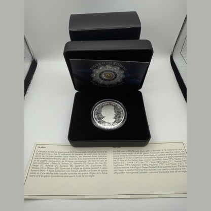 2024 Signs of the Zodiac 2 oz silver coin #1 – front