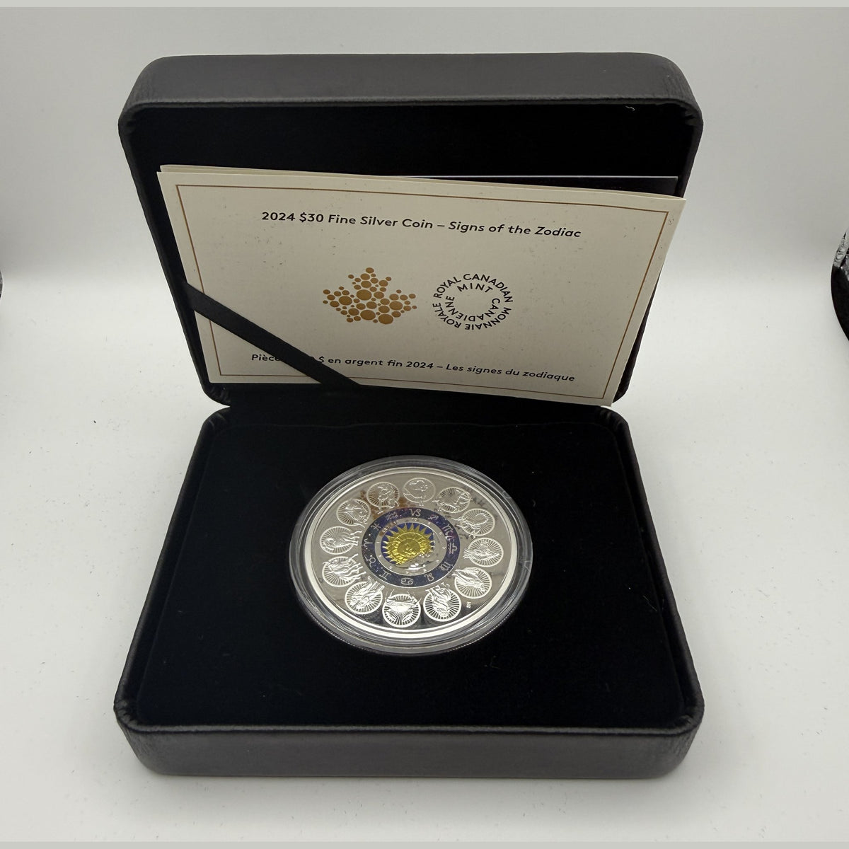 2024 Signs of the Zodiac 2 oz silver coin #2 – detail