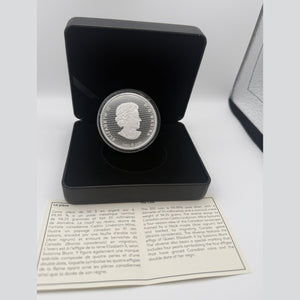 2023 Canada $50 3 oz Fine Silver Proof – Canadian Collage: Four Seasons (Coloured)