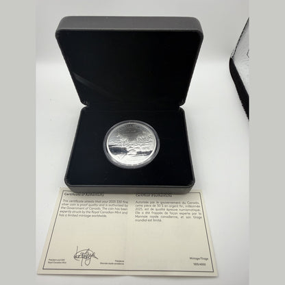 2025 Mustang Country by Robert Bateman silver coin – detail