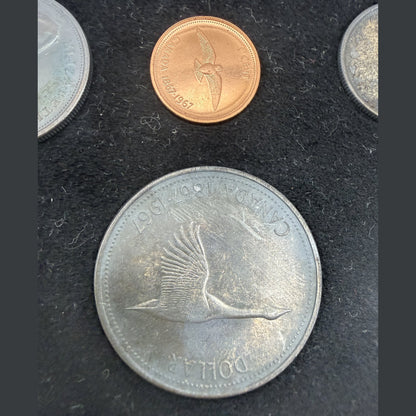 1967 Centennial Presentation Set with Medallion - detail
