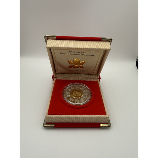2003 Canada $15 Year of the Ram Lunar Coin - front
