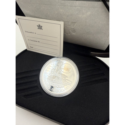 2001 Canada $20 Scotia Locomotive Hologram Coin - front