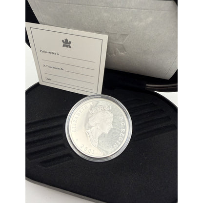 2001 Canada $20 Scotia Locomotive Hologram Coin - back