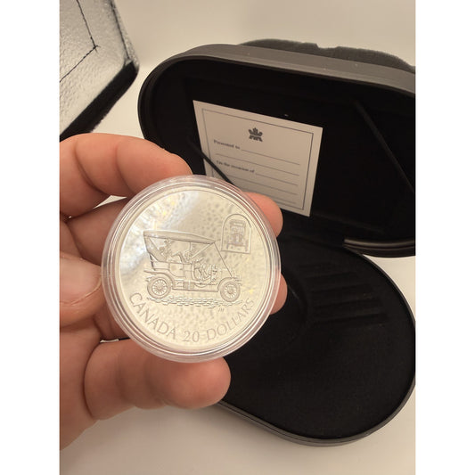 2001 Canada $20 Russell Touring Car Hologram Coin - front