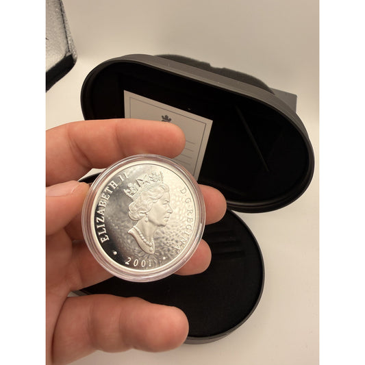 2001 Canada $20 Russell Touring Car Hologram Coin - back